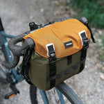 Rockbros W019 Handlebar Bike 13.5-24L - Green-Orange narancssárga táska