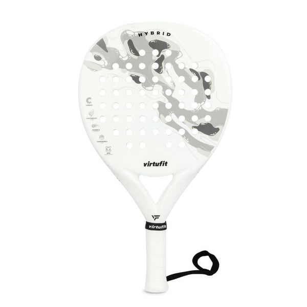 Virtufit Hybrid Padel Racket - White-Gray General
