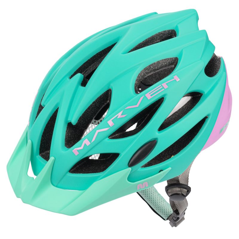 Meteor Marven pink/mint bicycle helmet rózsaszín sisak 24739-24740