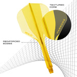 Shaft + Harrows Solo feather - yellow short papucs