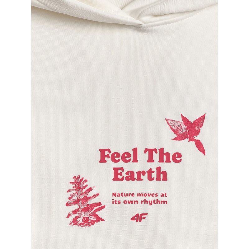 Women's loose sweatshirt with hood 4F