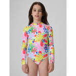 4F Girls' one-piece swimsuit with UPF50+ filter 158/164 kiegészítő 4FJRSS26USWSF144-92A