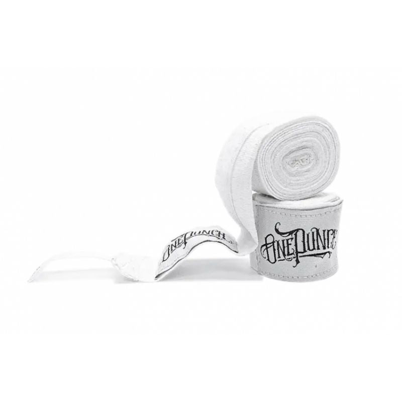 MASTERS FIGHT EQUIPMENT Elastic Boxing Hand Wraps “ONE PUNCH”, 4.5 fekete harcművészeti felszerelés 134256-OP01