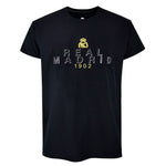 Real Madrid men's cotton t-shirt fekete póló RM1CE111