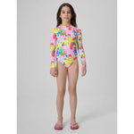 4F Girls' one-piece swimsuit with UPF50+ filter 158/164 kiegészítő 4FJRSS26USWSF144-92A