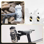Rockbros 31210003001 Bottle Cage Adapter for Aluminum Saddle - Black fekete training equipment
