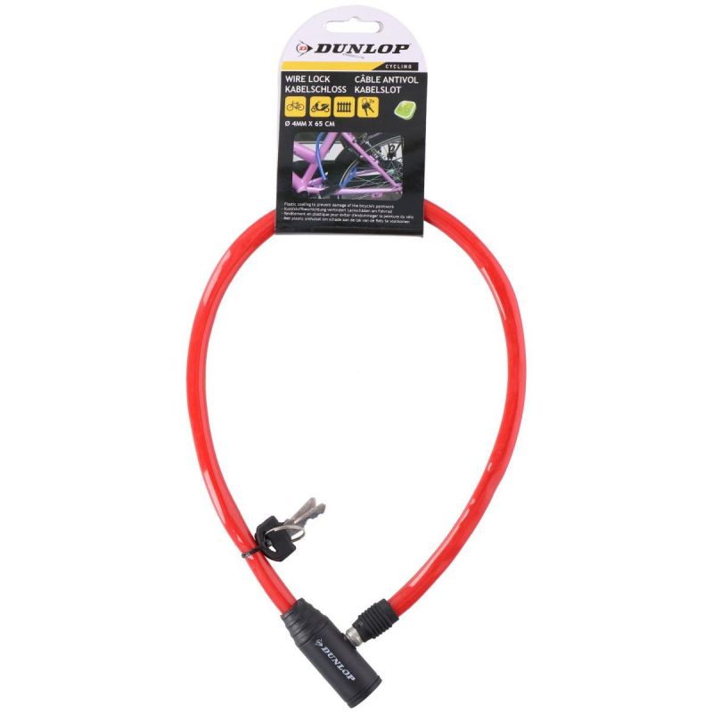 Dunlop BIKE LOCK CABLE LOCK 0. RED piros kiegészítő GSP-1042411