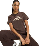 Adidas Animal Graphic Women's T-Shirt Brown 2xs ruházat KT2676