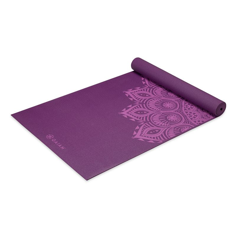 Gaiam Purple Mandala yoga mat 6mm 62202 Edzőfelszerelés