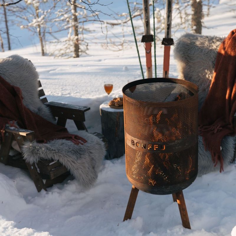 Bonfeu garden fire pit Bonves 45 basket black fekete póló