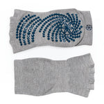 Gaiam Non-Slip Toeless Yoga Socks szürke training equipment 63708