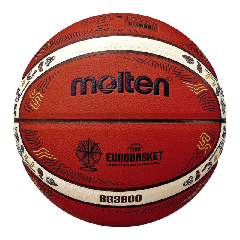 Molten Eurobaset 2025 Replica Basketball narancssárga labda