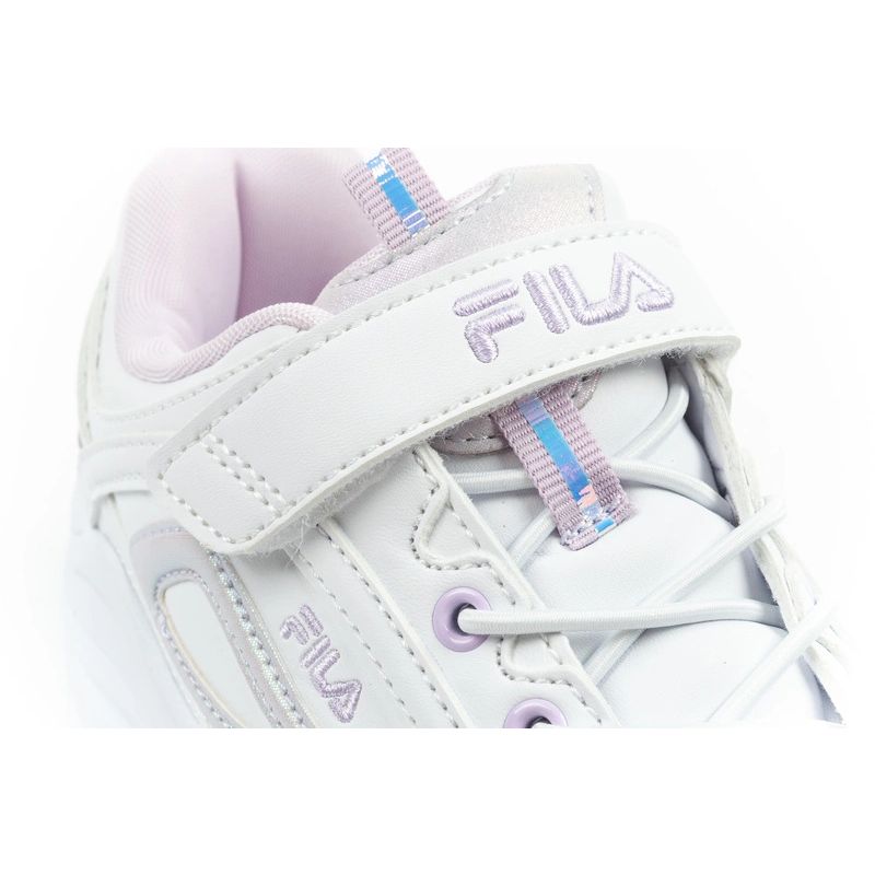 Fila Skye V children's sports for girls with velcro, fehér cipő