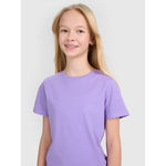 Girls' regular printed T-shirt 4F 4FJWSS25TTSHF2176-51S póló