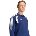Men's adidas Tiro 26 League Sweat Crew navy blue and white KF5816 fehér póló