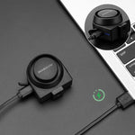 Rockbros A2 Bicycle Bell with 115 dB Alarm and USB-C Remote Control - Black fekete kiegészítő 304004-211792