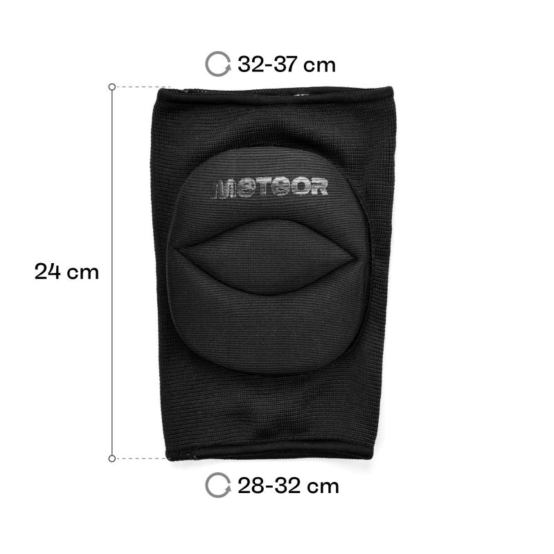 Meteor L volleyball knee pads black uniw protectors and knee pads