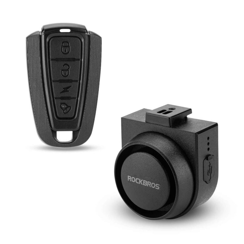 Rockbros A2 Bicycle Bell with 115 dB Alarm and USB-C Remote Control - Black fekete kiegészítő 304004-211792