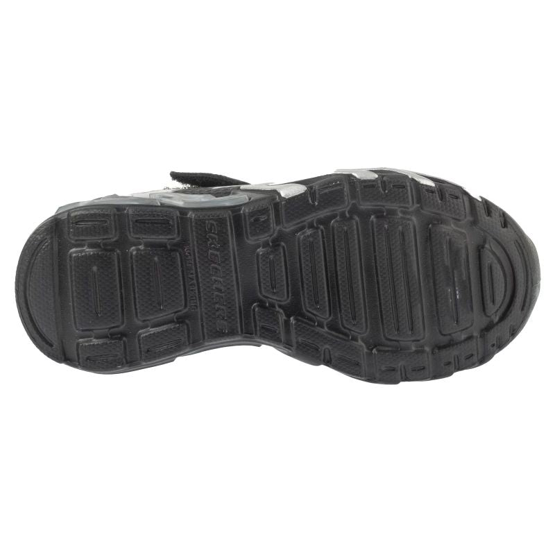 Skechers S-Lights: Flex-Glow Bolt 400138L-BKSL Black fekete utcai cipő
