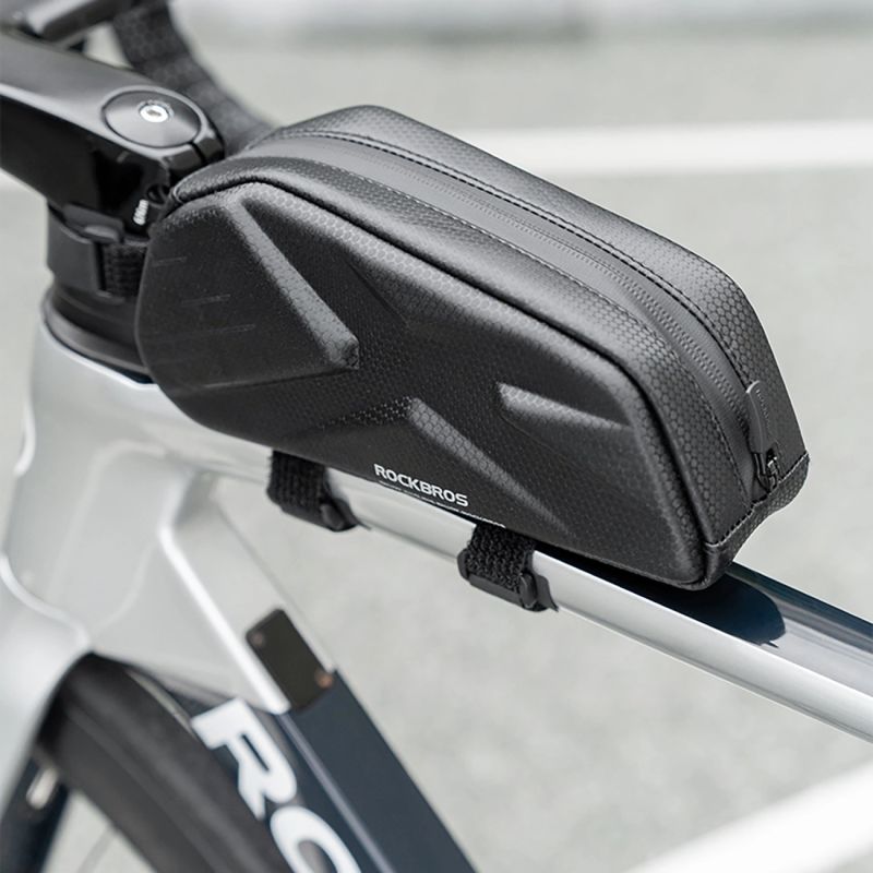 Rockbros Bike Bag, Rigid, Frame, Top Tube, 1.4l - Black fekete táska
