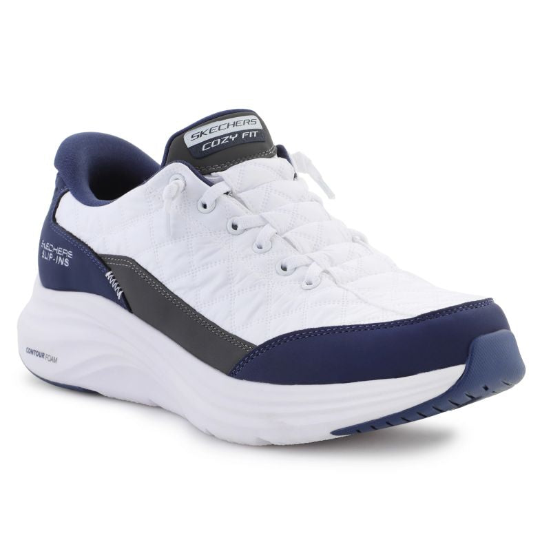 Skechers Slip-ins: Contour Foam - Cozy Fit 232619-WNV White/Navy Cipő