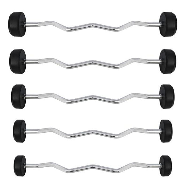 HMS Rubber-coated barbell/curl bar 20 kg GSL-20 fekete súlyzó 17-58-023