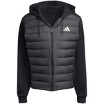 adidas Men's Essentials Climawarm Hybrid Down Hooded Jacket Black KA5251 Ruházat