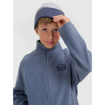 Regular fleece with stand-up collar for boys 4F 4FJRAW25TFLEM490-32S pulóver