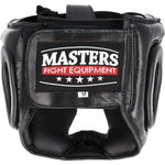MASTERS FIGHT EQUIPMENT KSS-4B1-BOX leather sparring boxing helmet védőfelszerelés 0229-B01M