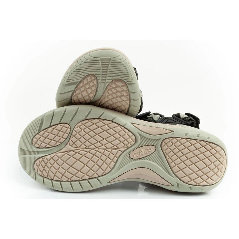 CMP Hamal women's sandals with Velcro fastening and trekking sole, green
