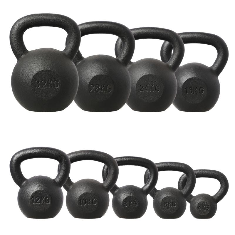 HMS Cast iron kettlebell KZG04 4kg fekete súlyzó 17-64-010