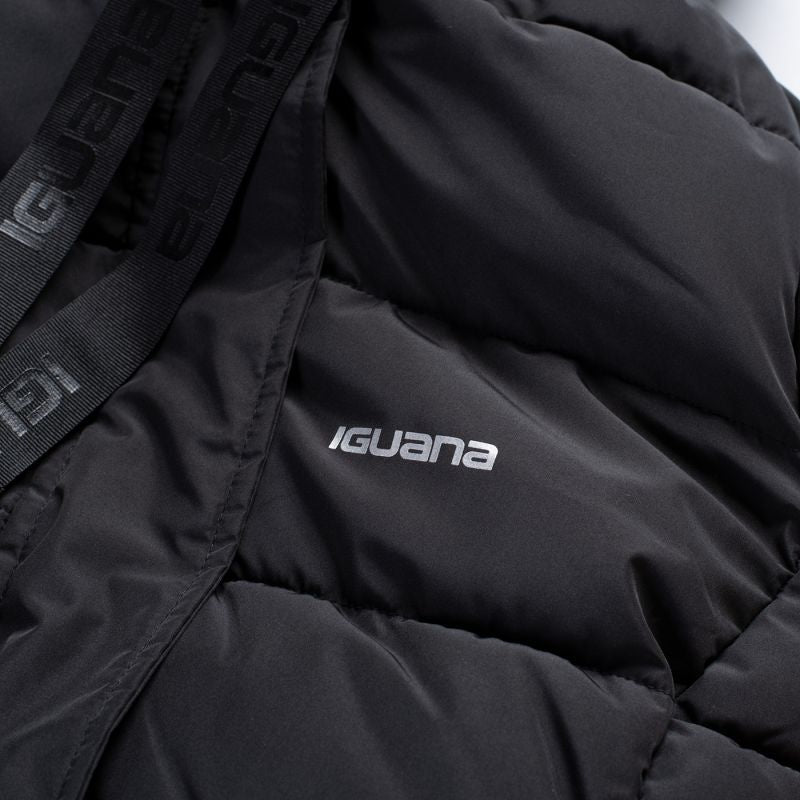Iguana Quilted Winter Coat Manka W fekete kötött sapka 92800621825