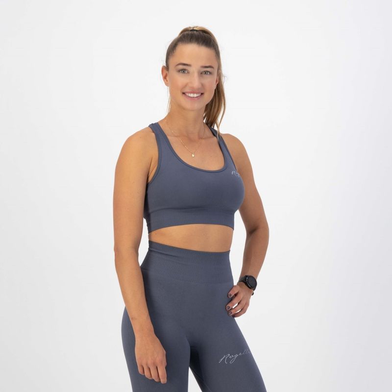 Rogelli TRINITY sports bra gray szürke sports bras