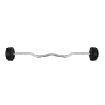 HMS Rubberized GSL-40 40 KG Fixed Barbell/Curl Bar súlyzó 17-58-021