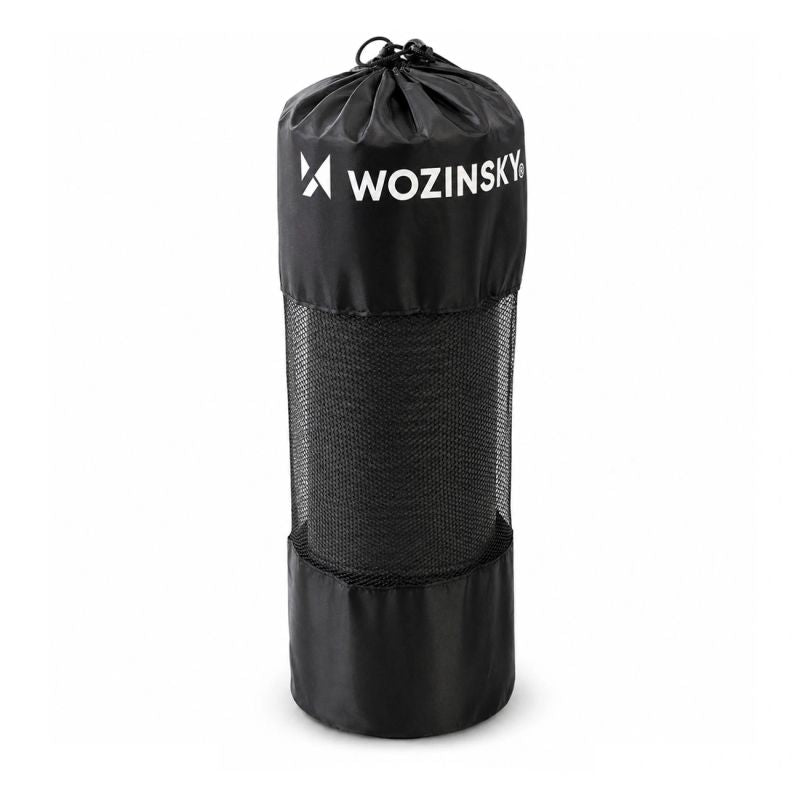 Wozinsky WNSP-15C Exercise Mat 183 x 61 x 1.5 cm Thick Gymnastics Mat for Yoga and Fitness - Black fekete jóga matrac 304004-208170