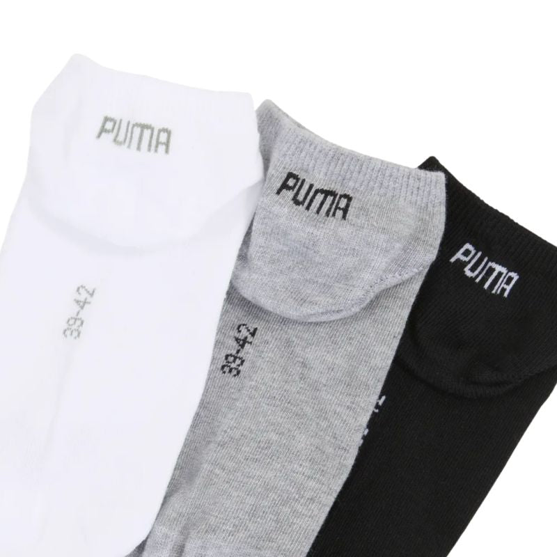 Puma Sneaker Plain Socks 3 Pack Gray, White, 938624 fekete zokni