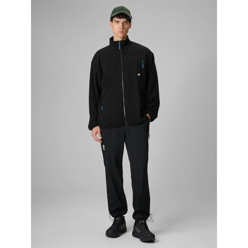 Men's relaxed fleece with stand-up collar 4F