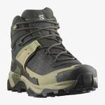 Salomon X Ultra 5 Mid GTX hiking - peat/gray green/blue szürke utcai cipő