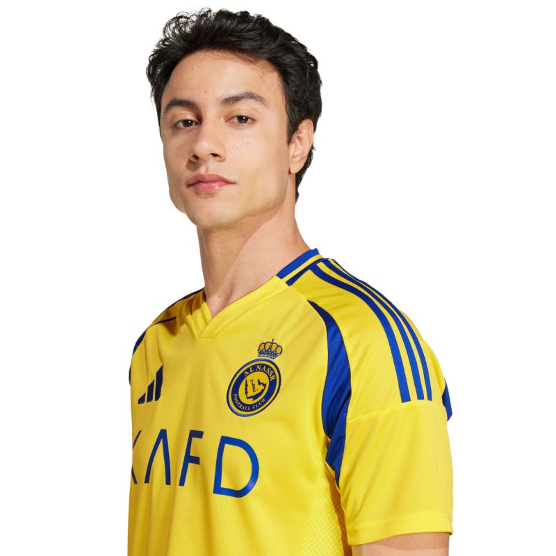 Adidas Al Nassr FC 24/25 Ronaldo Home Men's Jersey, Yellow, sárga férfi póló JP0459