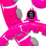 Enero Hula Hop With Massager, Weights And Counter Fuchsia Fit training equipment