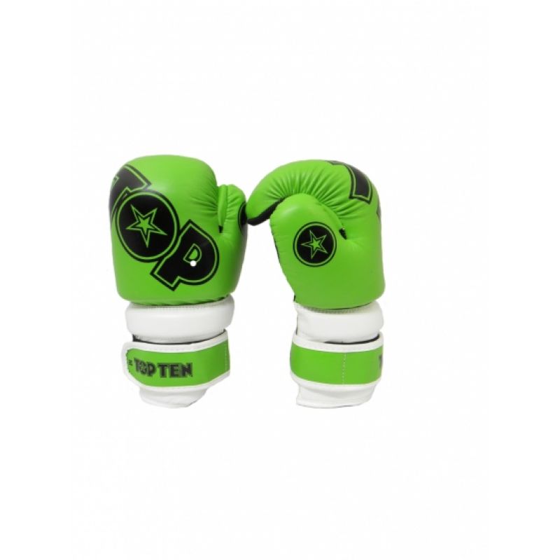 TOP TEN ROTT "GLOSSY BLOCK" Open Gloves jasnoniebieski+xs kesztyű
