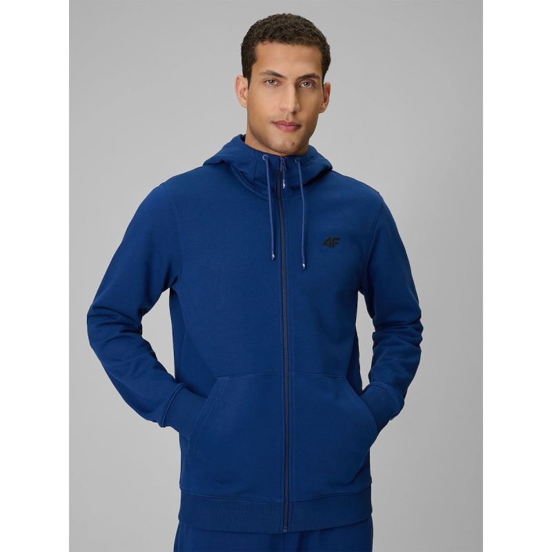 Men's zip-up hooded sweatshirt 4F