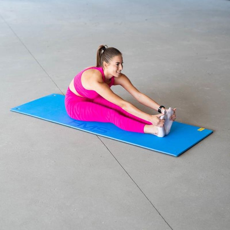 HMS Premium MFK03 blue-black club fitness mat with holes kék póló 17-44-279
