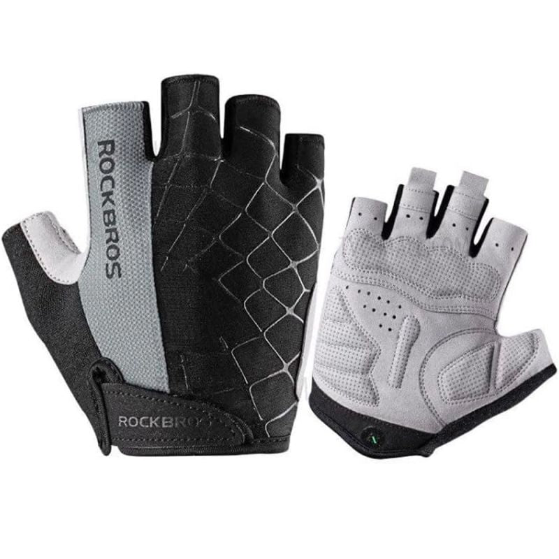 Rockbros cycling gloves, size - gray szürke kesztyű