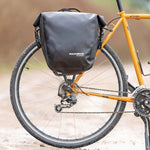 Rockbros AS-003-1BK waterproof bicycle bag with shoulder strap, front/rear mounting, 10-14l - black czarny kiegészítő -203522