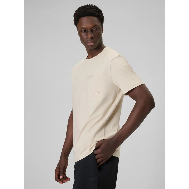 4F Men's regular plain T-shirt póló