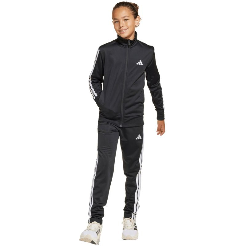 adidas Essentials Climacool Kids 3 Stripes Training Tracksuit 205 Black JD6502 General