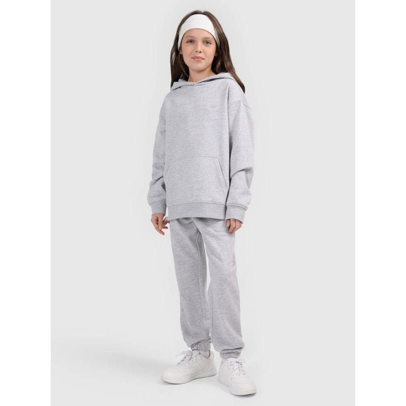 Girls' sweatshirt with hood, open, 4F 4FJWMM00TSWSF1862-25M kapucnis pulóver