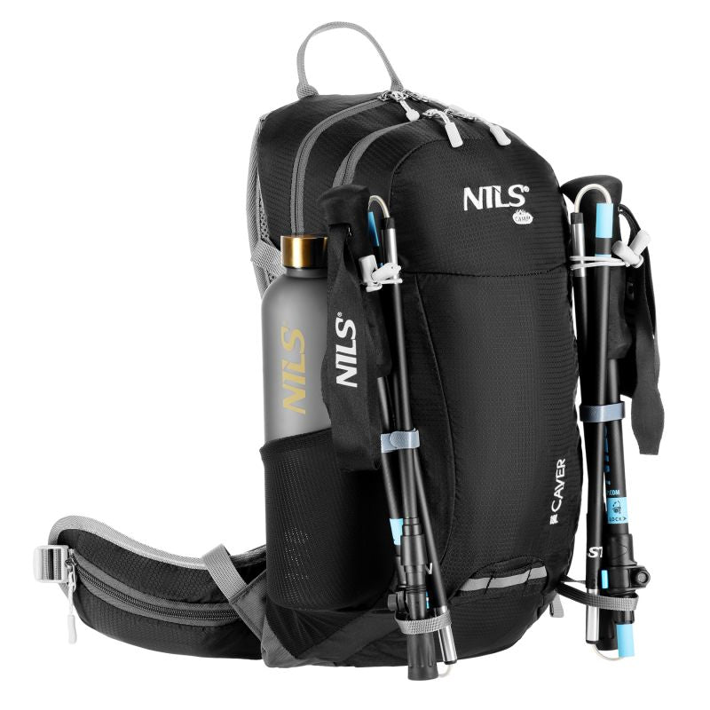 Nc1950 Black Cavern Tourist Backpack 18l Nils Camp fekete hátizsák