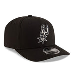 New Era 9SEVENTY San Antonio Spurs NBA Team Black Stretch Snapback Cap - uniwersalny baseball sapka
